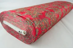 Fluweel stretch – Branches on red