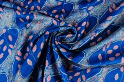 Fluweel stretch – Dark petrol cells