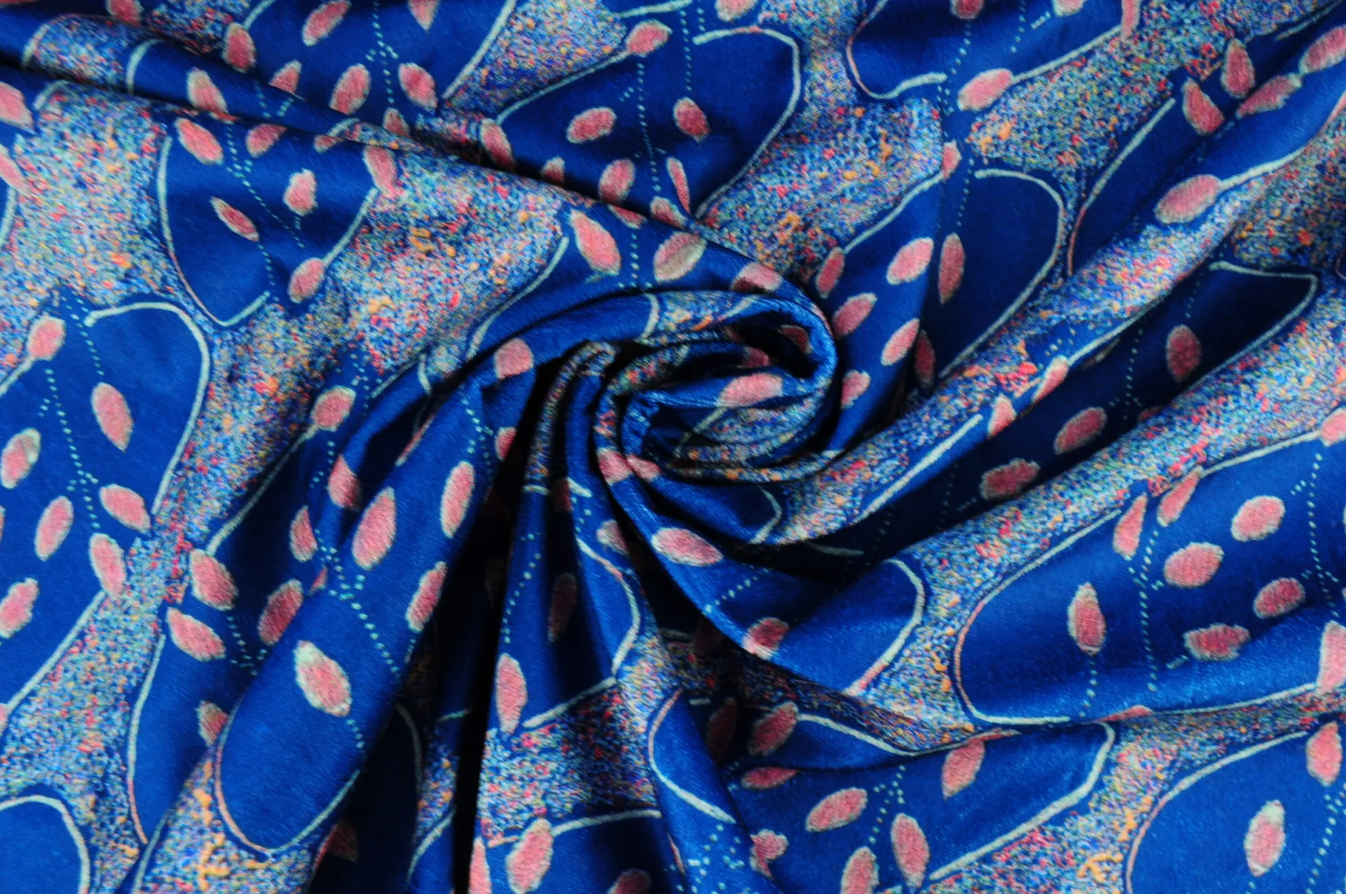 Fluweel stretch – Dark petrol cells