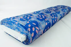 Fluweel stretch – Dark petrol cells