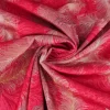 Fluweel stretch – Feather on fuchsia