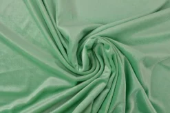 Fluweel stretch: Mintgroen