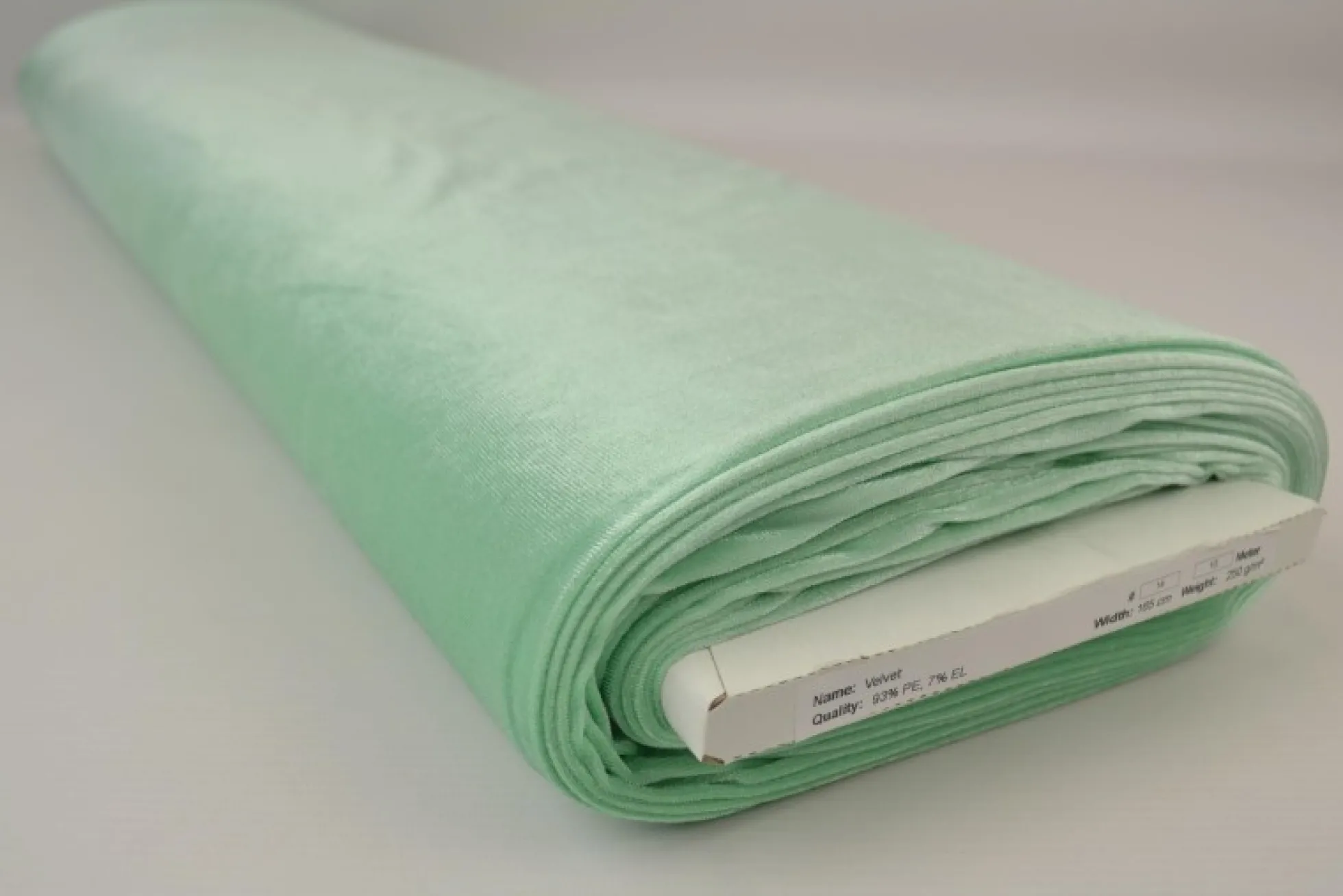 Fluweel stretch: Mintgroen