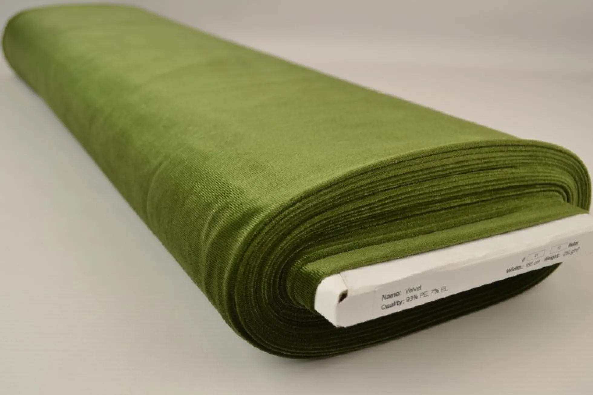 Fluweel stretch: Mosgroen