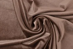 Fluweel stretch: Taupe