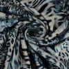 Fluweel stretch – Tiger flower crushed look
