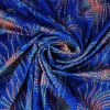 Fluweel stretch – Wirlpool on blue crushed look