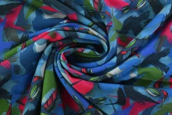 French terry – Blue hummingbird