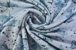 French terry – Blue Ink Moths