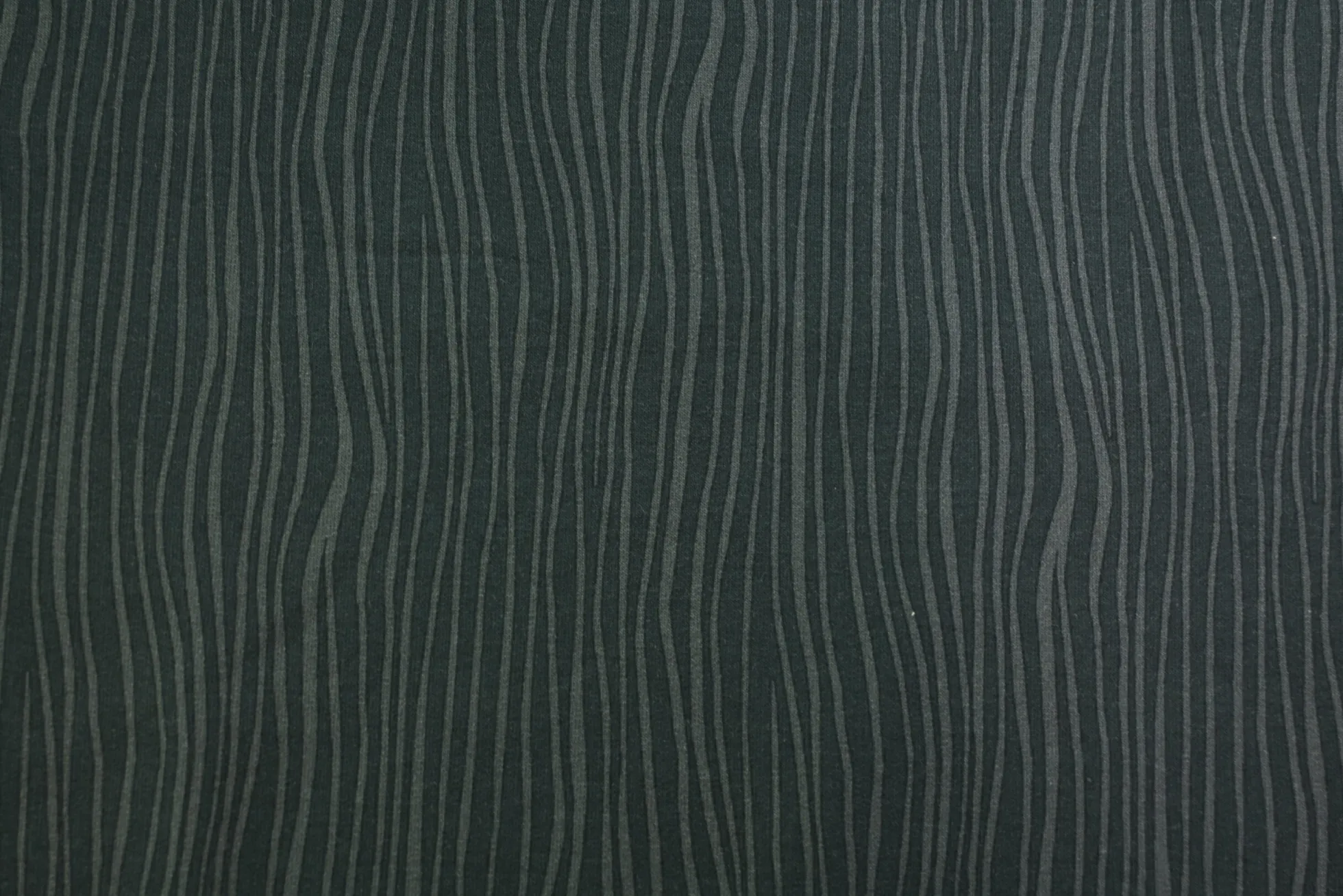 French terry – Charcoal Wavy Lines
