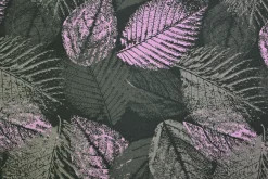 French terry – Dusky Lilac Leaves