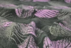 French terry – Dusky Lilac Leaves