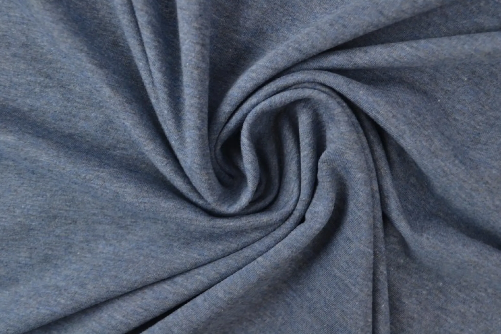 French terry / jogging – Donker jeans melange