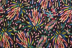 French terry – Midnight Carnival Blooms