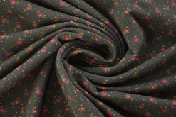 French terry – Midnight Mini Blooms