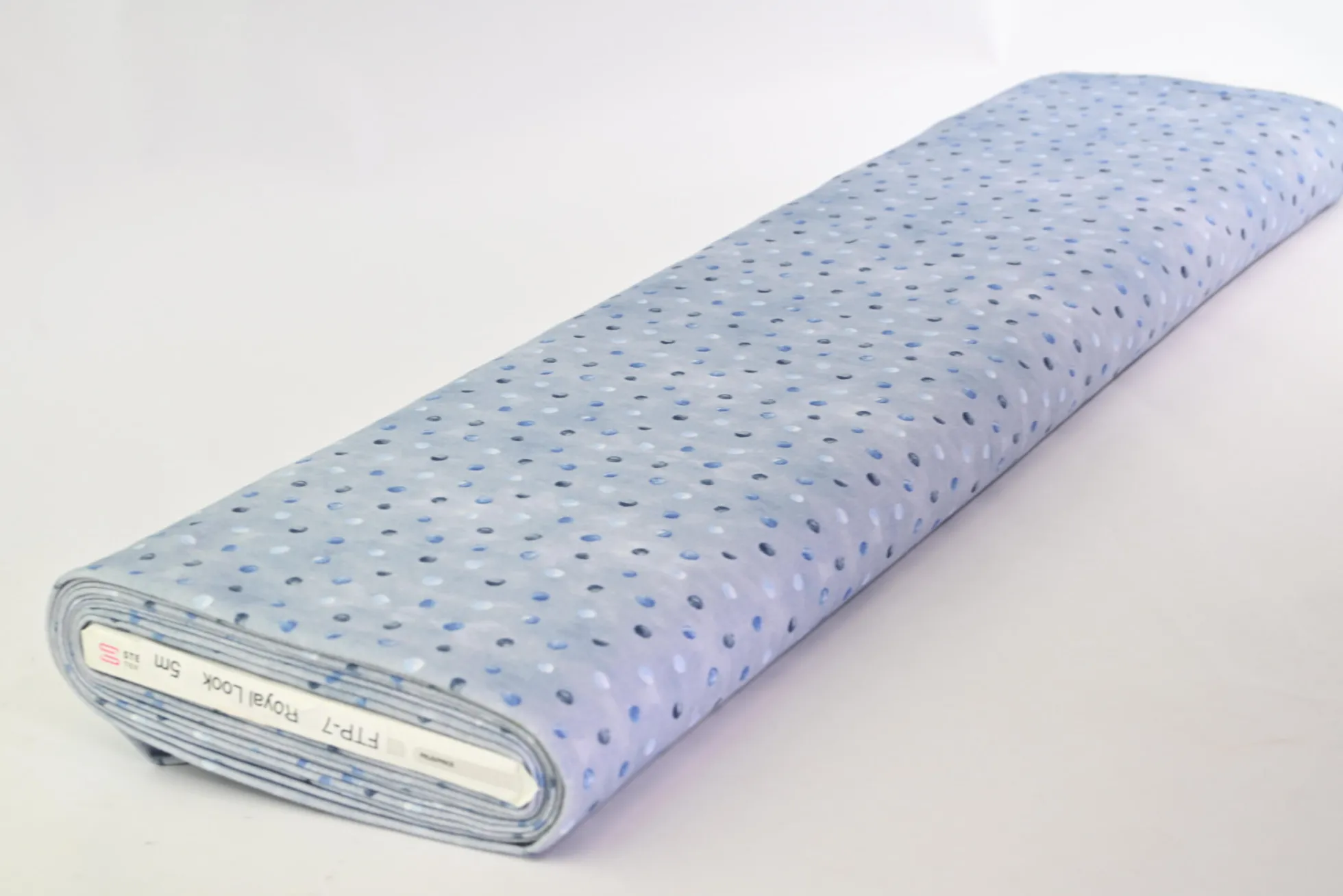 French terry – Misty Blue Dots