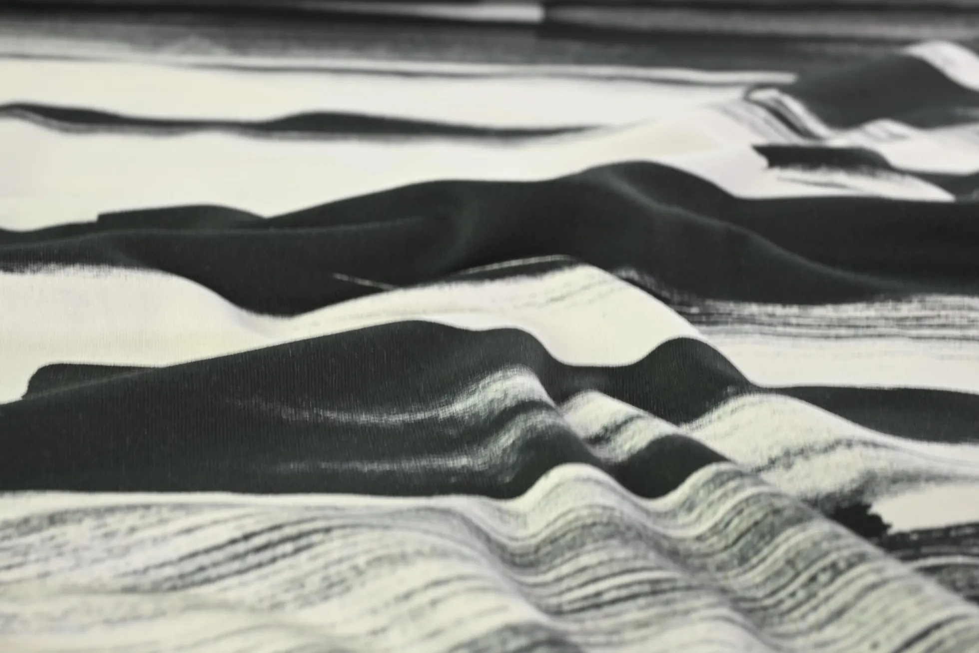 French terry – Monochrome Brushstrokes