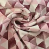 French terry organic – Blush Berry Triangles