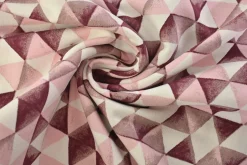 French terry organic – Blush Berry Triangles