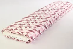 French terry organic – Blush Berry Triangles