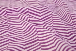 French terry organic – Cassis Lavender Herringbone