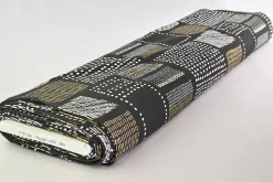 French terry – Tribal Grid Noir
