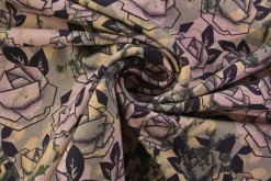 French terry – Vintage Blush Roses