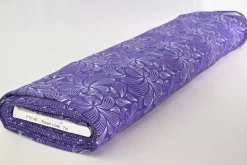 French terry – Violet Paisley Petals