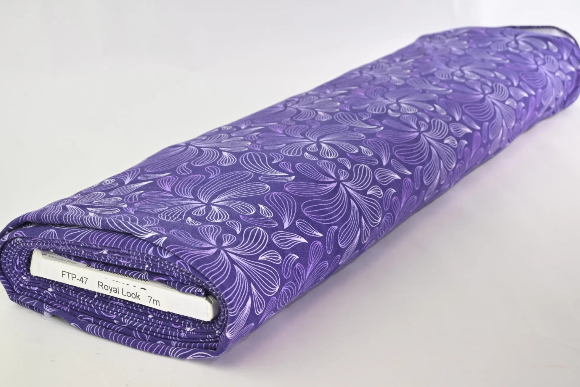 French terry – Violet Paisley Petals