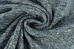 Gebreide sweaterstof – Lichtgrijs olifantjes