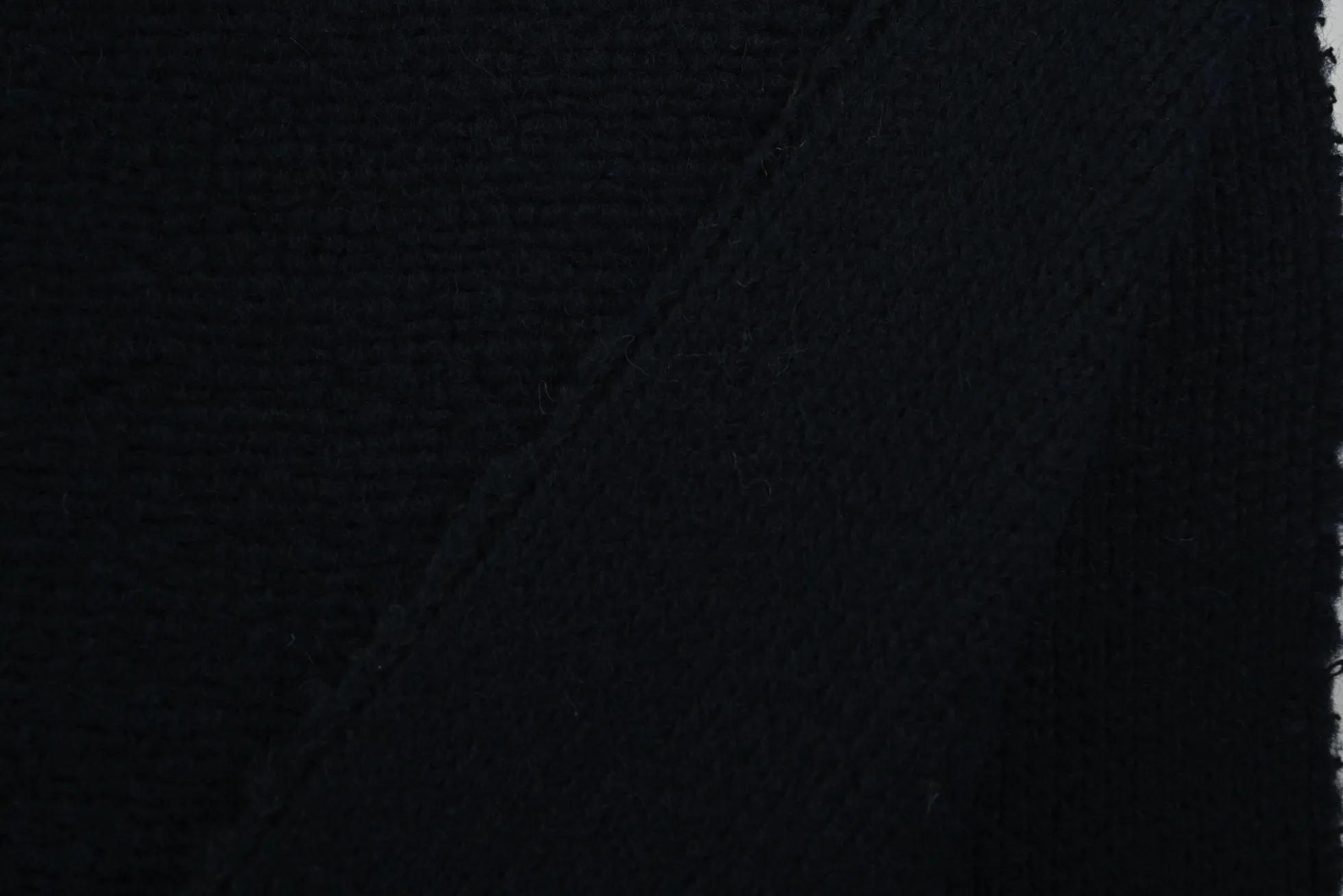 Gebreide wollen stof – Navy