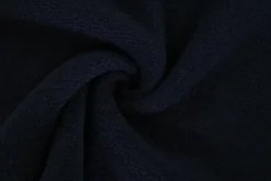 Gebreide wollen stof – Navy