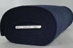 Gebreide wollen stof – Navy