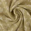 Hydrofiel / Mousseline – Boterbloemetjes beige