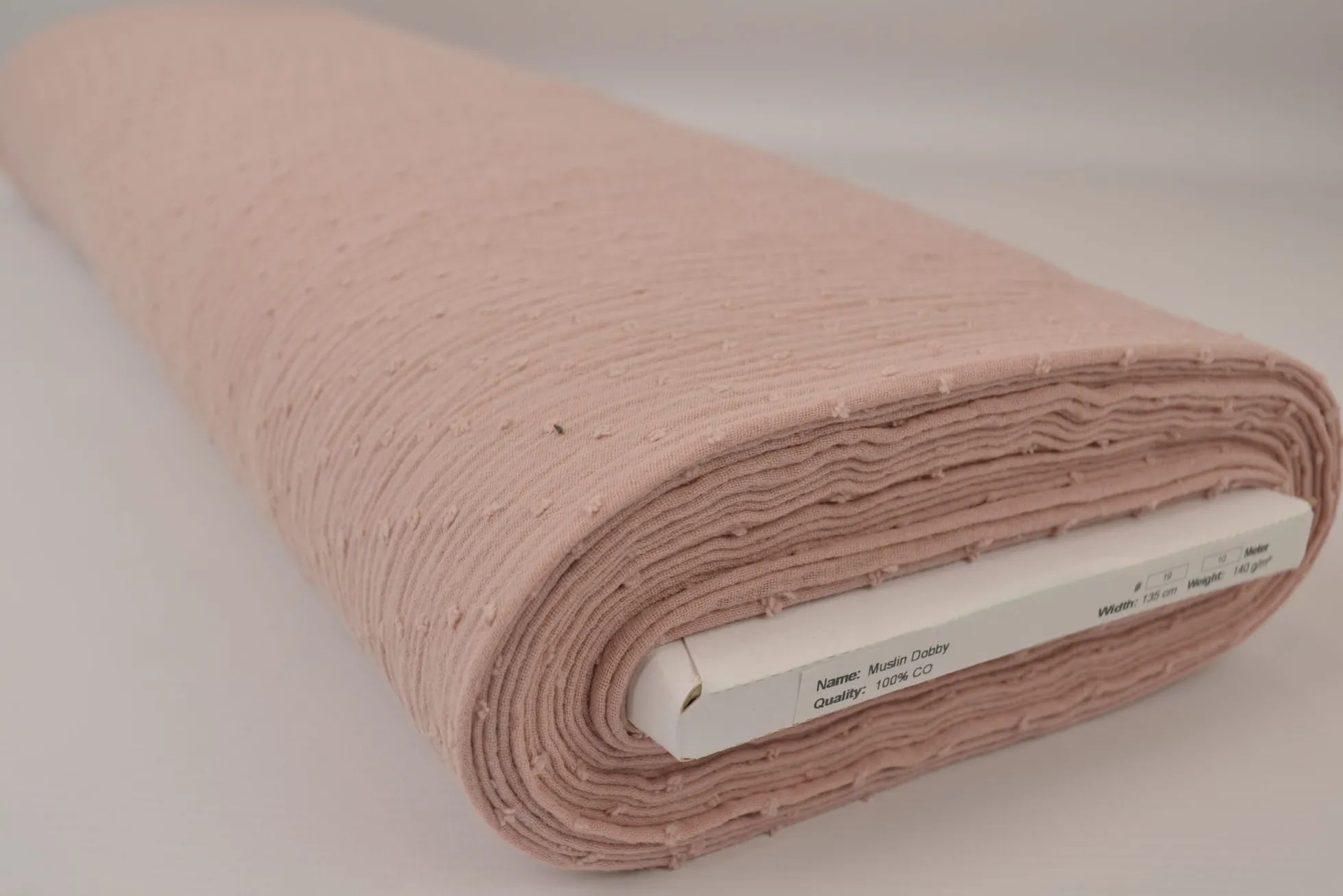 Hydrofiel / Mousseline dobby – Dusky roze