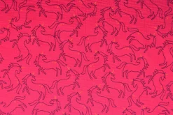 Hydrofiel / Mousseline – Eenhoorn fuchsia