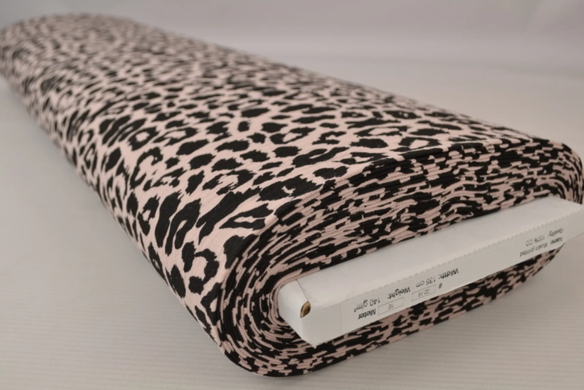 Hydrofiel / Mousseline – Panter dusky roze