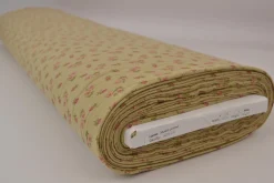 Hydrofiel / Mousseline – Roosjes beige