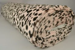 Imitatiebont / Faux fur – Animal spots dusky roze