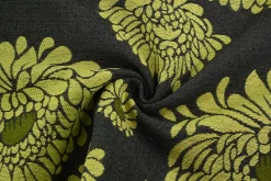 Jacquard Gobelin – Charcoal yellow floral