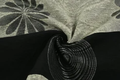 Jacquard Gobelin – Graphic flower black