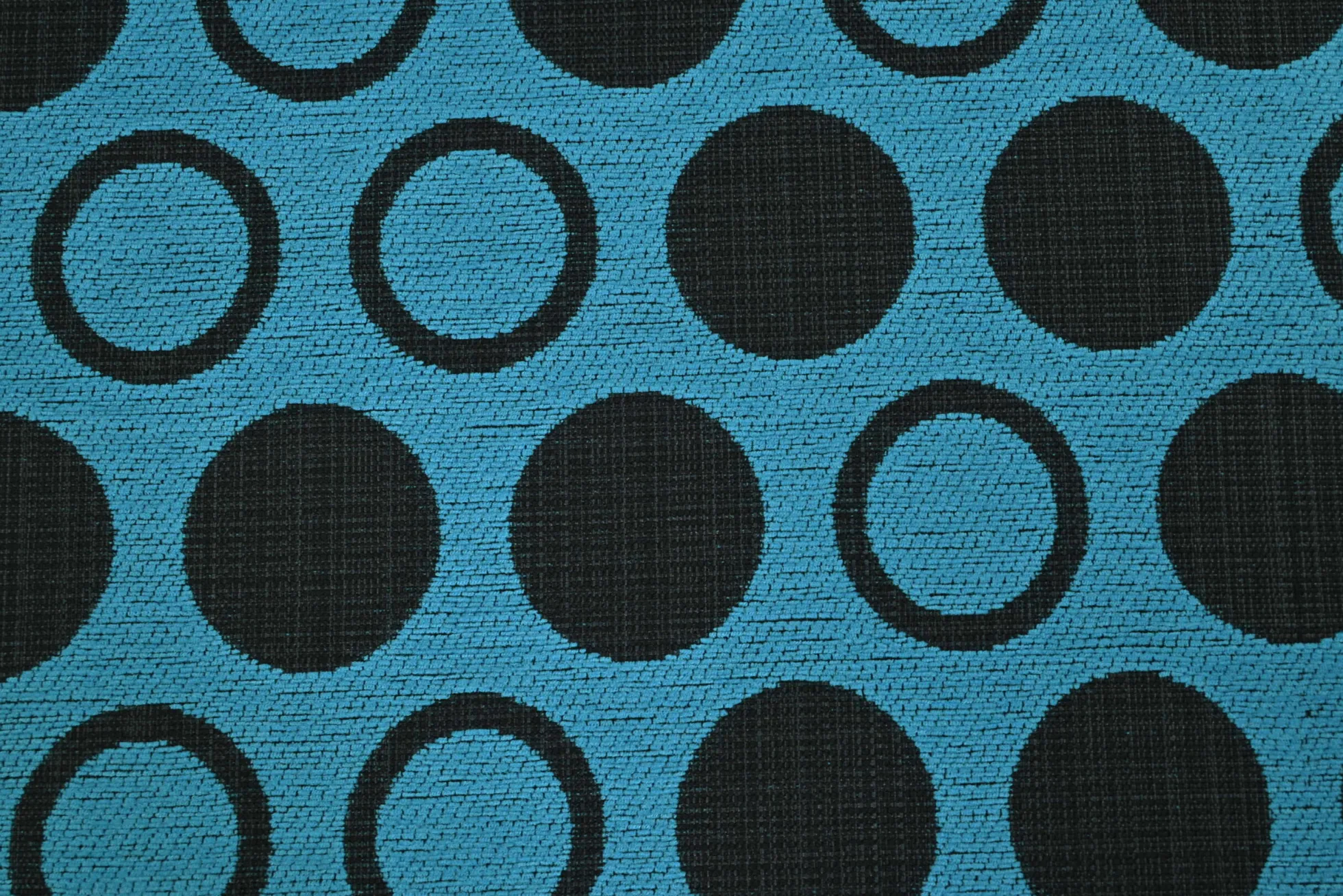 Jacquard Gobelin – Petrol dot black