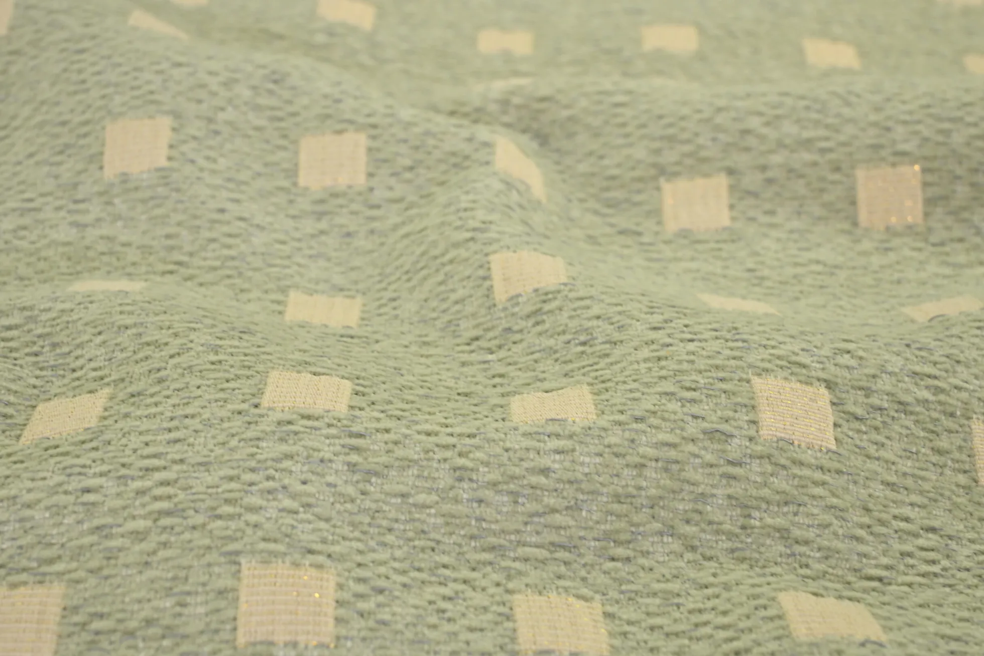 Jacquard Gobelin – Soft square sage green