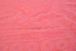 Jacquard jersey – Flower lines roze