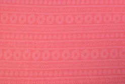 Jacquard jersey – Flower lines roze