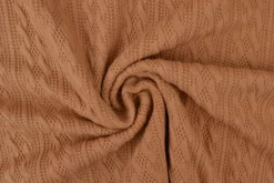 Jacquard jersey kabel – Beige