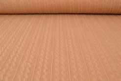 Jacquard jersey kabel – Beige
