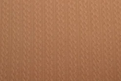 Jacquard jersey kabel – Beige