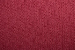 Jacquard jersey kabel – Bordeaux