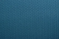 Jacquard jersey kabel – Donker petrol